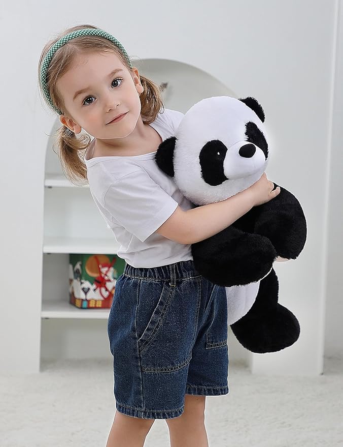 Weighted Panda Stuffed Animals 5lb, 24in Weighted Panda Bear Plush for Kids Adults Boys Girl, Cute Plushies Soft Pillow Toy for Christmas, Valentine's, Birthday Gifts