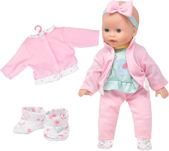 Dolls To Play Soft Body Baby Doll, 14 Inch Doll with Clothes Set and Accessories
