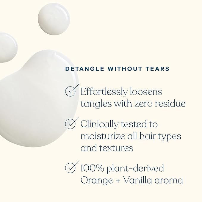 Pipette Kids Daily Haircare Trio, Pack of 3, Includes Leave-In Detangler, Gentle Tear-Free Nourishing Kids and Toddler Shampoo and Conditioner, Non-Toxic, Hypoallergenic, Orange and Vanilla Scent