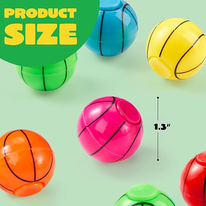 JOYIN 36 Pack Basketball Fidget Spinners for Kids, Basketball Party Favors, Fidget Toys Bulk, Stress Balls, Goodie Bag Stuffers for Birthday Party, Treasure Box for Classroom