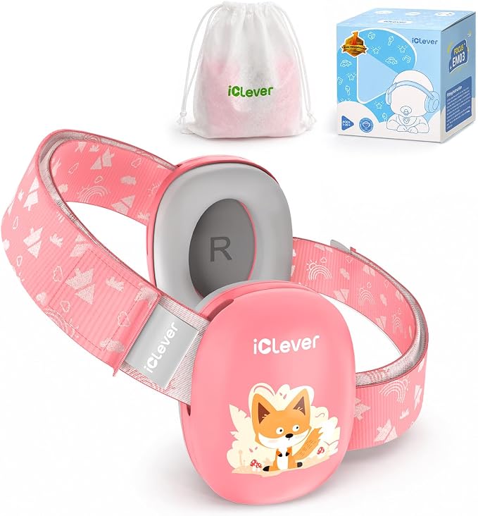 iClever Focus EM03 Baby Headphones for 3-36 Months, NRR 18dB