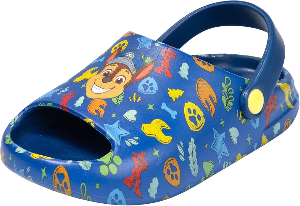 Paw Patrol Water Shoes for Toddlers - Marshall Clogs for Kids - True Sizing, Durable, Lightweight & Breathable Design Featuring Marshall from