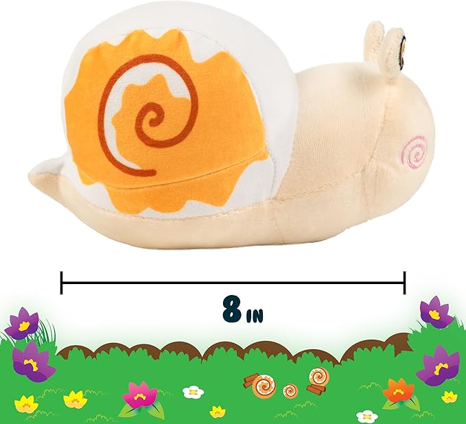 Scentco Snuggle Bugs (Snail)- Cinnamon Roll Scented Plush Toy - Gifts for Kids, Gift Guide, Aromatherapy