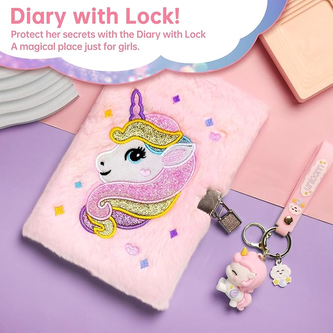 Jenria Unicorn Gifts for Girls, Girls Toys Age 6-8, Birthday Gifts for Girls Age 3 4 5 6 7 8 Years Old Girl Birthday Gift Ideas, Unicorn Toys, for Daughter, Niece