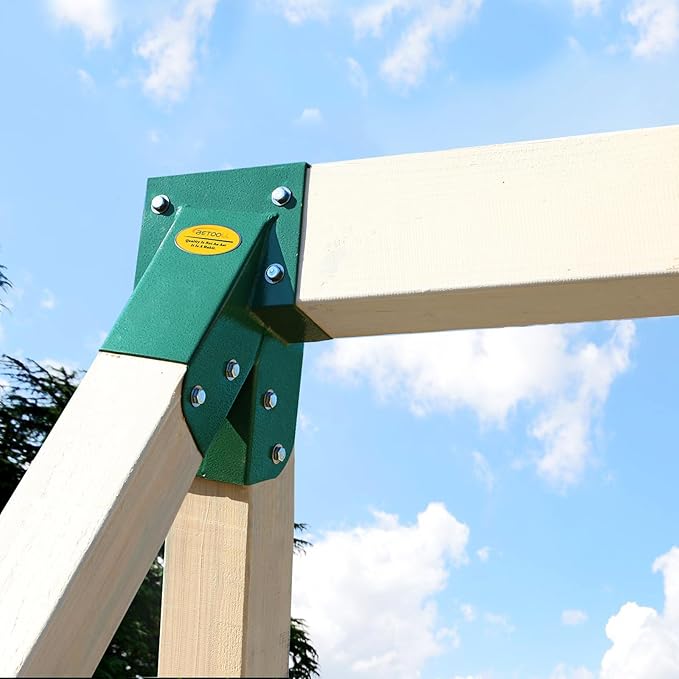 BETOOLL A-Frame 1pcs Bracket Swing Set Bracket for Heavy Duty Swing Set – Includes Mounting Hardware, Ideal for Indoor and Outdoor Playgrounds (1 Bracket-Green)