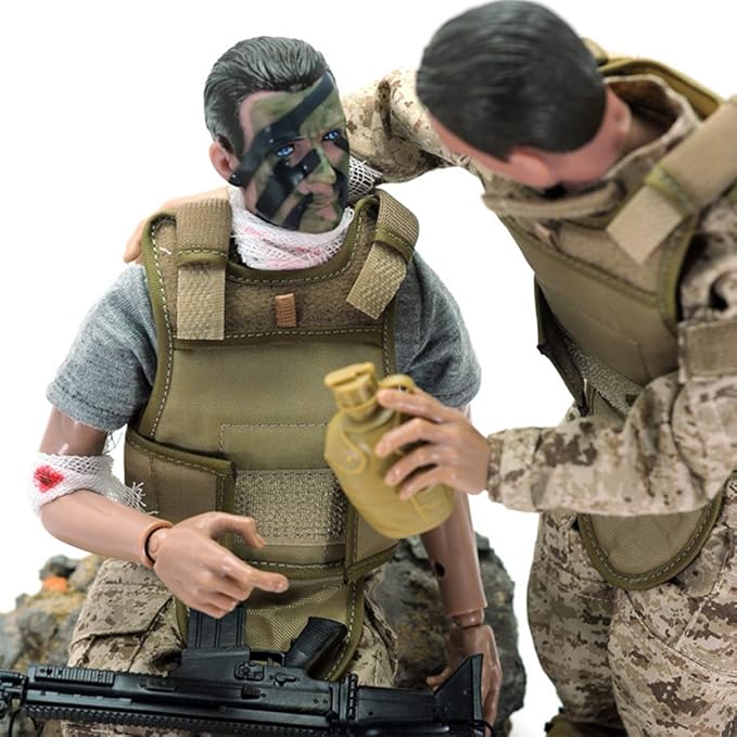 12 Inch Action Figures Military Set, 1/6 Scale Action Figures Set with Weapons and Accessories