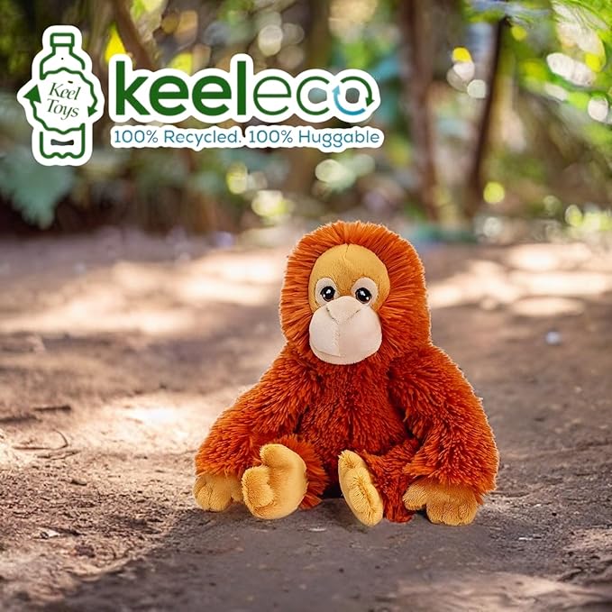 Deluxe Paws Eco-Friendly Orangutan Plush Toy Made from 100% Recycled Materials