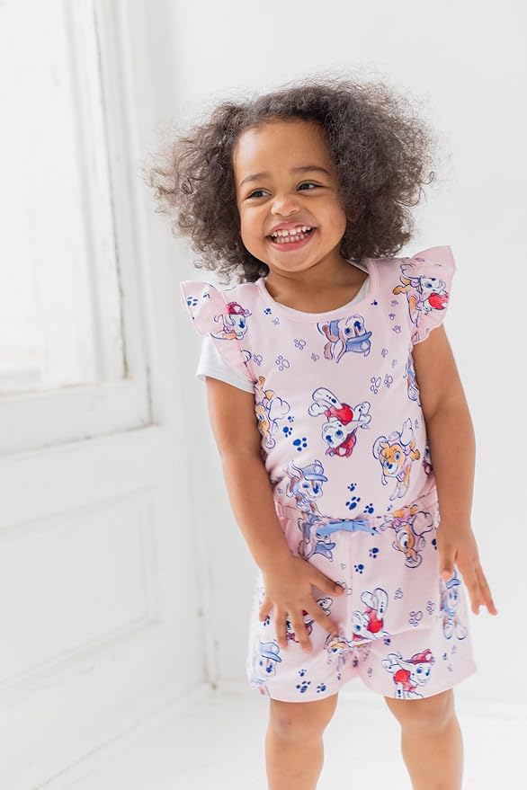 Paw Patrol Marshall Chase Skye Girls Sleeveless Romper Toddler to Big Kid