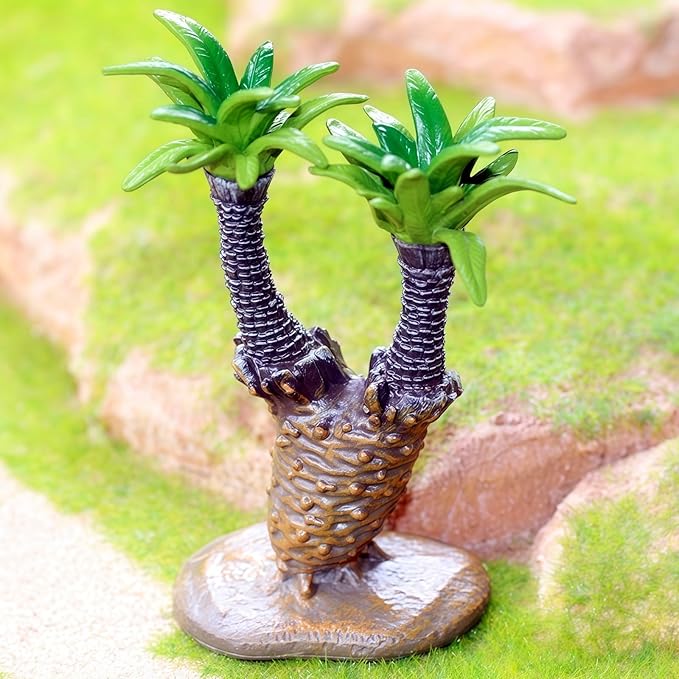 Gemini&Genius Cycas Plant Action Figure Toys for Kids Prehistoric Jungle Trees Figure Cycas Toys, DIY Educational or Decoration Sago Palm Plant Toy