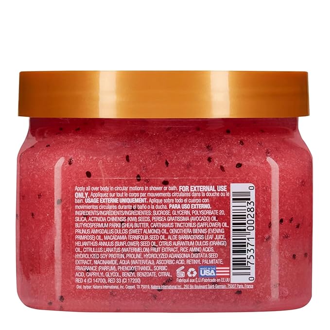 Tree Hut Watermelon Shea Sugar Scrub, Mothers Day Gifts, Exfoliating, Hydrating & Moisturizing Body Scrub with Shea Butter & Nourishing Essential Oils, Smooth & Soften Skin, 18 oz