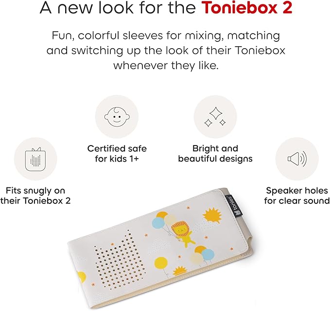 Tonies Sleeve - Decorative Wrap for Toniebox 2 - Up in The Clouds
