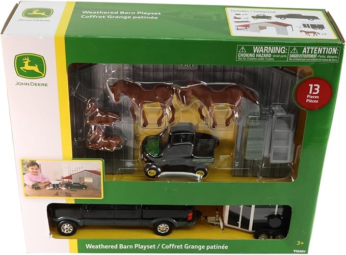 John Deere 1/32 Weathered Barn Playset Toy - LP84318