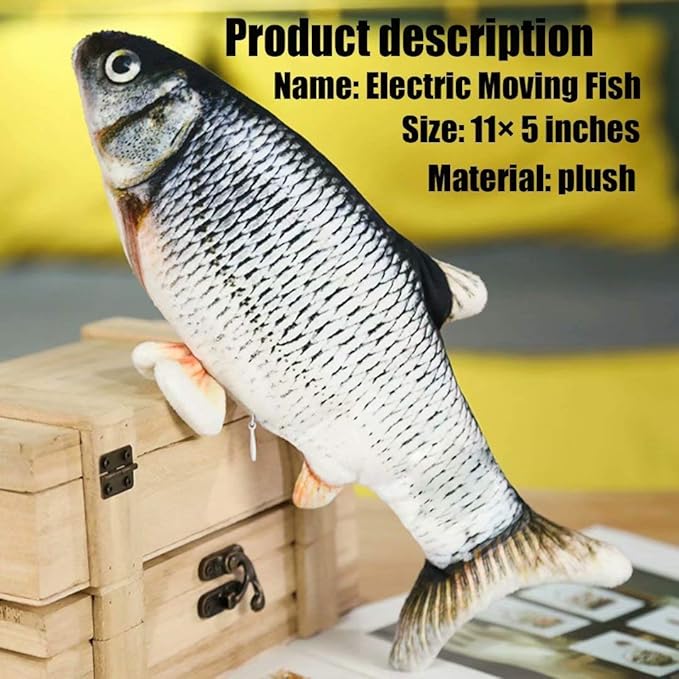 Electric Moving Fish Interactive Plush Toys