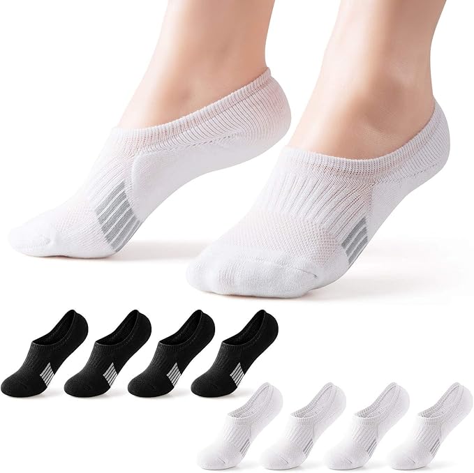 Gonii Womens No Show Socks Athletic Ankle Socks Cushioned Running Low Cut 5-8 Pairs