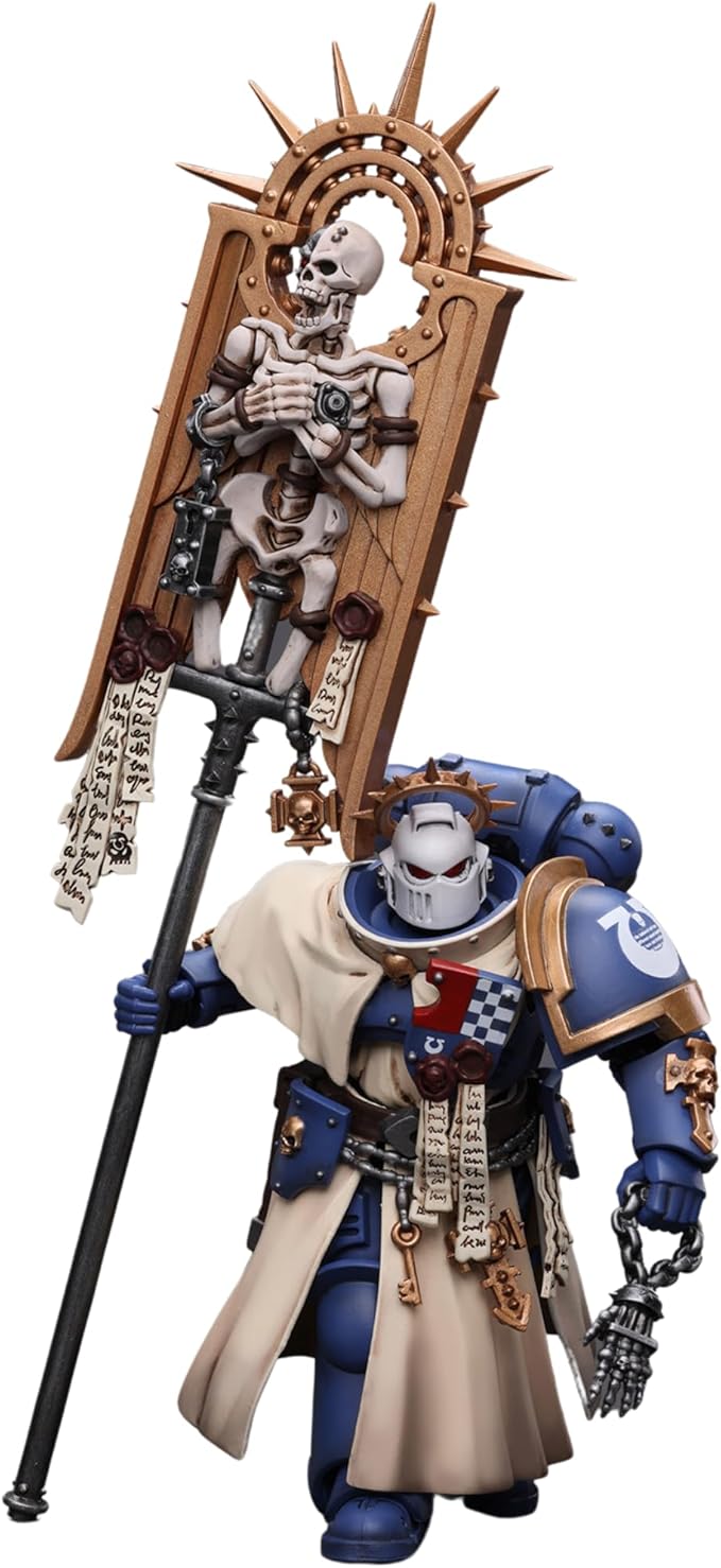 JOYTOY Warhammer 40k Action Figure Ultramarines Bladeguard Ancient Collection Anime Model, 1/18 4.2-inch Christmas Birthday Gift