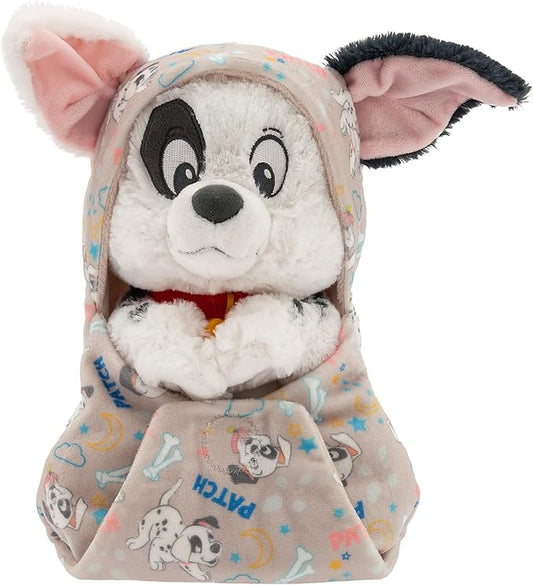 DISNEY STORE Unisex-Children Babies Collection: Patch Plush in Swaddle with Detailed Plush Features - Official Soft Toy - Stuffed Animals for Babies - Perfect for Fans & Kids