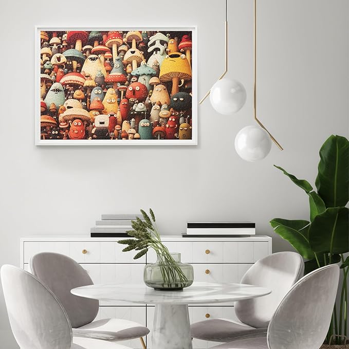 Jigsaw Puzzles for Adults 1000 Pieces, Funny and Colorful Puzzles, Challenging Puzzle Game for Family Friends Home Decor, 20x27 Inches, Dense Monsters-1