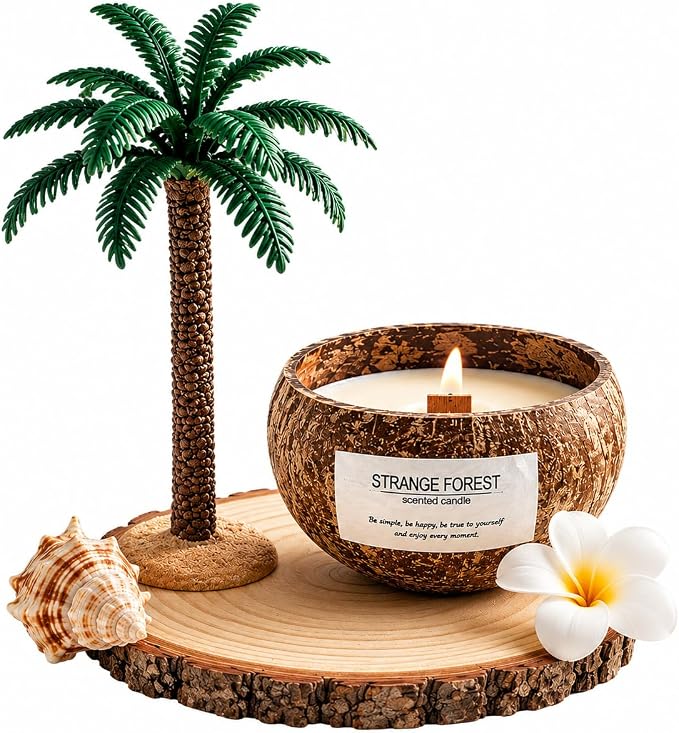 Coconut Shell Scented Candle (Scented)