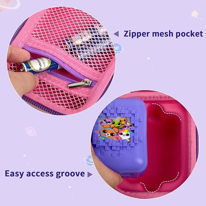 GWCASE Case for Bitzee Magicals Digital Pet, Hard Carrying Holder for Bitzee Interactive Digital Pet React to Touch, Protective Container for AA Batteries and Other Accessories (Box Only)-Pink