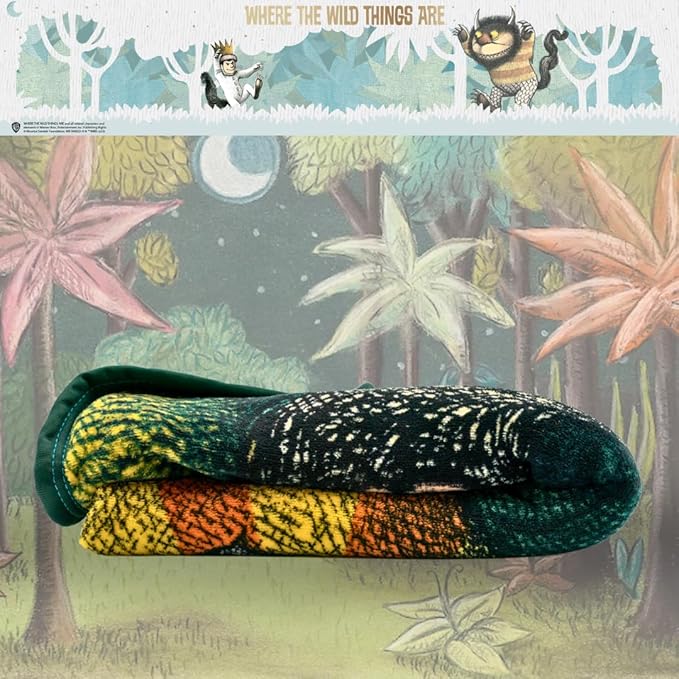 Where The Wild Things are Kids Bedding Super Soft Cozy Plush Throw, 46 in x 60 in, (Officially Licensed Product) By Franco