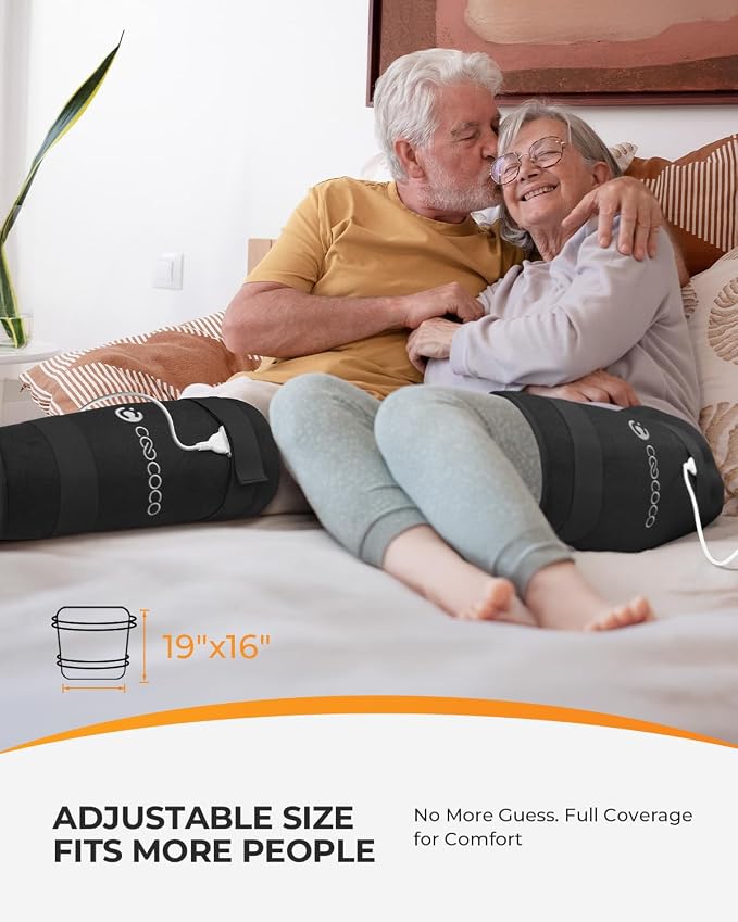 Hip Heating Pad Large, CooCoCo FSA Eligible Heating Pad for Hip Pain, HSA Approved Heated Hip Brace for Sciatica Pain Relief, Hot Physical Therapy for Back/Thigh/Buttock Electric Heat Pad