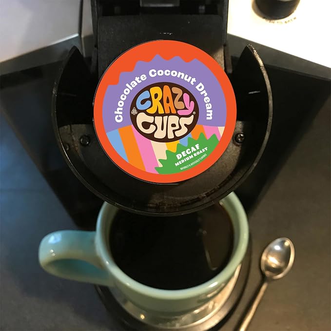 Flavored Decaf Coffee Pods Variety Pack, Great Mix of Decaffeinated Coffee Pods Compatible with all Keurig K Cups Brewers, 40 Count Bulk Pack