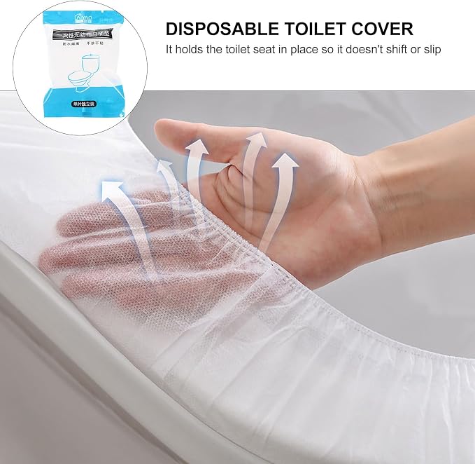 30Pcs Disposable toilet seat toilet covers disposable waterproof seat covers Portable toilet mat kids potty portable potty for adults paper toilet covers Disposable Toilet Mat