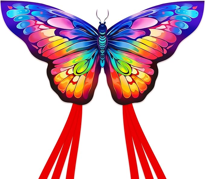 New Butterfly Kites for Kids & Adults,Easy to Fly Kite,Best Kite for Beginners,Kites for Kids Age 4-8,Large Beach Kite