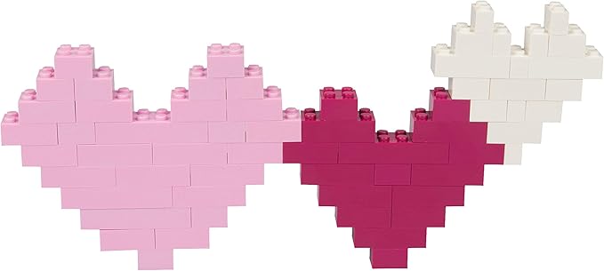 SCS Direct Building Block Friends Pastel Bricks- 1000 Pcs Bulk Set-10 Colors with 27 Roof Pieces - Compatible with& Tight Fit with All Major Brands- Great for Activity Table & School Project Kids Gift