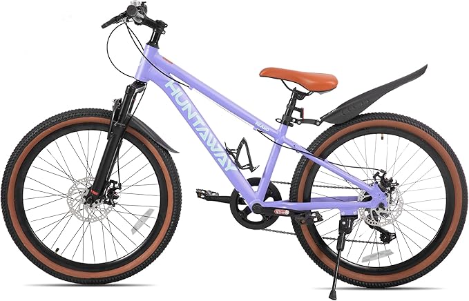 KEANO Huntaway 20 24 Inch Kids Bike for Boys & Girls Ages 7-12 Years Hardtail Mountain Bike for Kids with Aluminum Frame and 7-Speed Drivetrain Children Bicycle