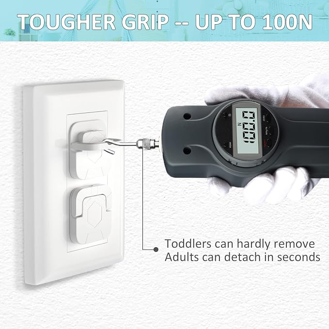 4our Kiddies Baby-Proof Outlet Covers(60 Pack) - Child Safety Electric Plug Protectors to Prevent Power Shock