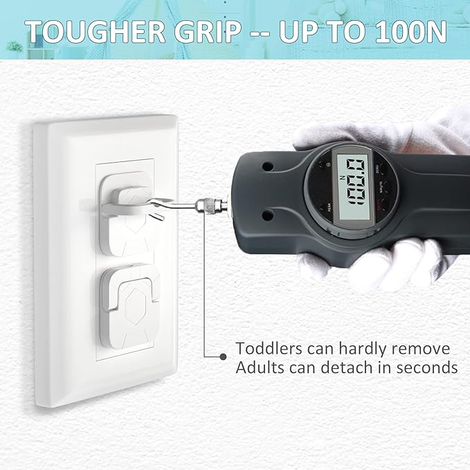 4our Kiddies Baby-Proof Outlet Covers - Child Safety Electric Plug Protectors to Prevent Power Shock (32 Pack)