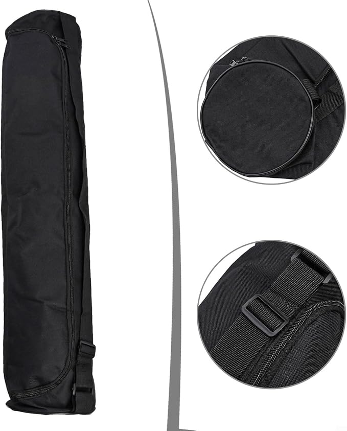 Yoga Mat Bag,Oxford Carry Case with Adjustable Strap,Lightweight Holder for Gym Fitness Travel Sports,Fits 28.3 x 6.3 Inch Mats