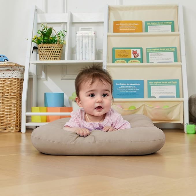 Baby Lounger for Infants Babies 0-12 Months, Bionic Organic Lounger, Soft Cotton Breathable Infant Floor Seats & Loungers for Newborn Baby Shower Gifts