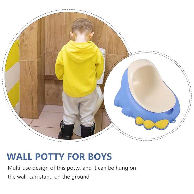 ibasenice Cartoon Dinosaur Training Urinal Wall-Mounted Boys Urinal for Potty Training Design Encourages Habits for Home Use and Travel