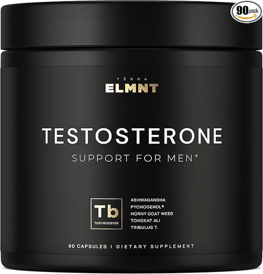 2,015mg Testosterone Booster for Men 8X Strength w. Ashwagandha, Tongkat Ali, Pycnogenol, Tribulus - Total T Testosterone Supplement for Men Male Enhancing Libido Test Booster + Muscle Builder Pills