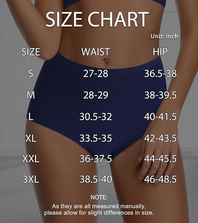 JojoQueen Period Underwear for Women Menstrual Panties Cotton Postpartum Easy Clean Teens Brief