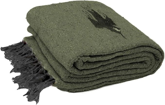 Open Road Goods Mexican Thunderbird Yoga Blanket, Handwoven Throw for Yoga, Meditation, and Home Décor – Versatile Blanket for Beach, Picnic, Camping, or Outdoor Use