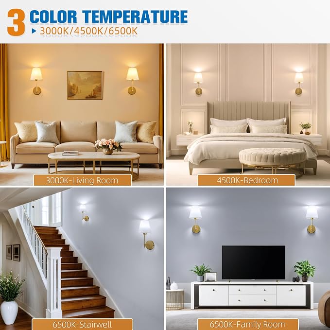14.5 inch Battery Operated Wall Sconce Set of 2,Gold Rechargeable Wall Lights with 10400mAh Dimmable Detachable Bulbs and Remote,9 Colors Wireless Sconces for Bedroom Living Room Hallway Decor