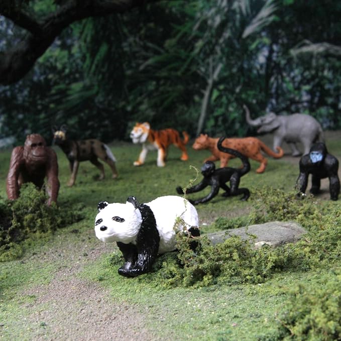 Safari Ltd. Endangered Species Toob - Figurines of Gorilla, Panda, Bengal Tiger, Orangutan, Rhino, Spider Monkey, Wild Dog, Elephant, Amur & Snow Leopard - Educational Toys for Boys, Girls & Kids 3+