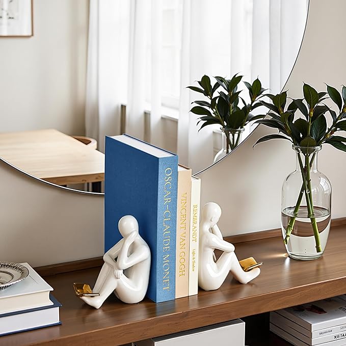 JARLINK Aesthetic Decorative Books, Set of 3 Linen Faux Book Boxes, Blue | Stylish Storage Boxes for Home Decor, Photo Organization, & Keepsakes, Faux Books for Coffee Tables, Bookshelves, or Mantles