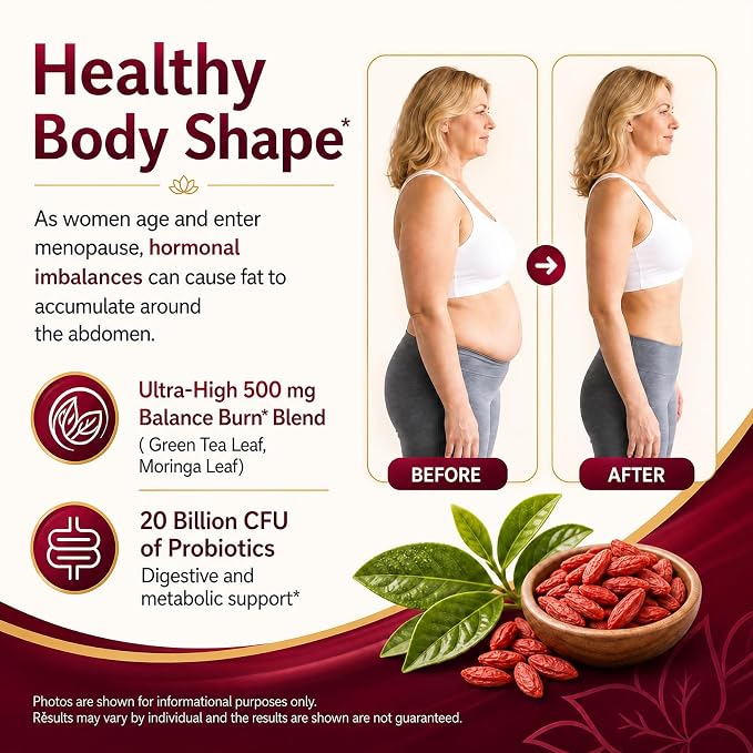Menopause Supplements for Women Gummies - Black Cohosh & Soy Isoflavones for Menopause Hot Flashes, Belly Burner*, Hormone Harmony & Mood Balance| Sugar-Free,60 Gummies