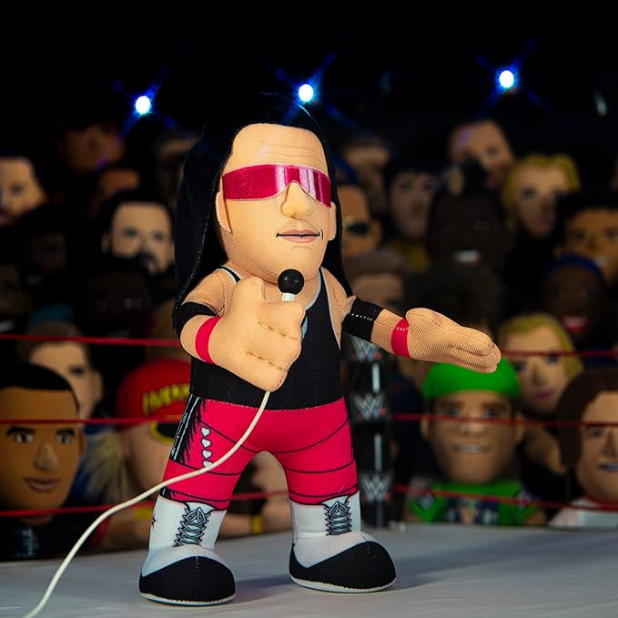 Bleacher Creatures WWE Legend Bret The Hit Man Hart 10" Plush Figure- A Wrestling Star for Play or Display
