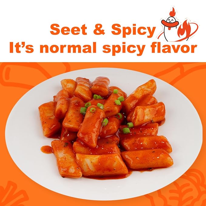 LENITH Instant Tteokbokki Cup, Traditional Korean Street Food Snack with Sweet & Spicy Gochujang Sauce, Rice Cakes_1 ea (6.2 oz / 175g)