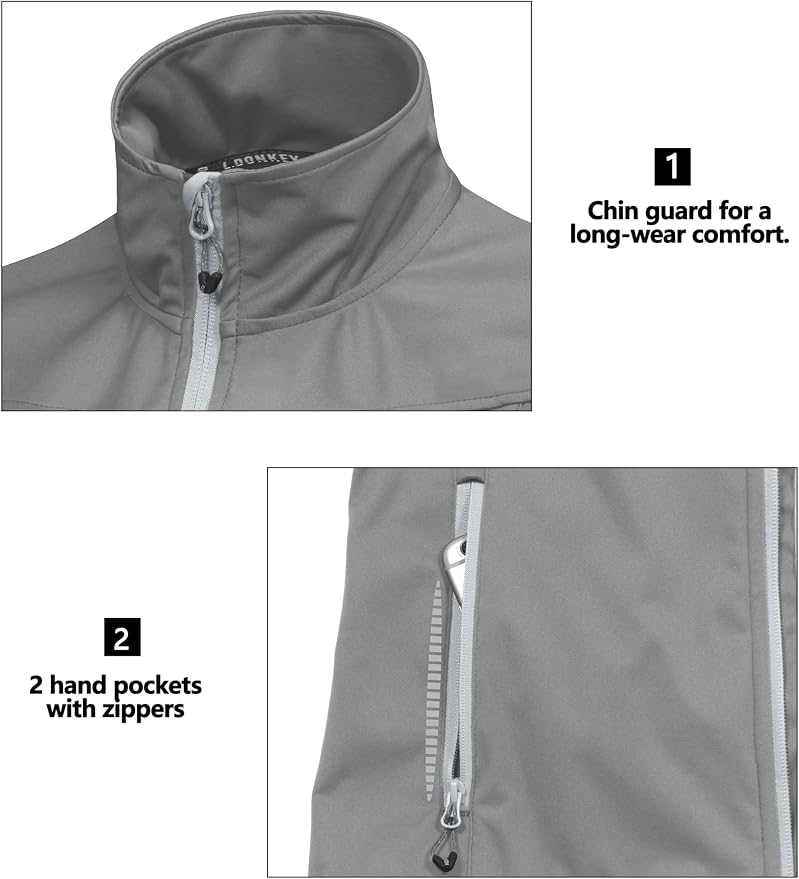 Little Donkey Andy Women's Lightweight Softshell Vest, Windproof Sleeveless Jacket for Running Hiking Travel