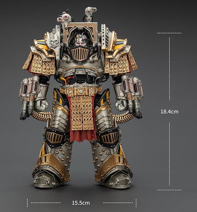 JOYTOY Warhammer 40,000 The Horus Heresy 1/18 Action Figure Iron Warriors Perturabo, Primarch of The lVth Legion Collection Model Birthday Gift Pre Order