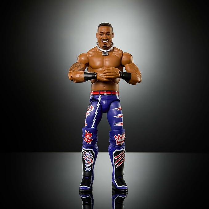 Mattel WWE Elite Action Figure & Accessories, Series #121, 6-inch Collectible Carmelo Hayes with 25 Articulation Points & Swappable Hands