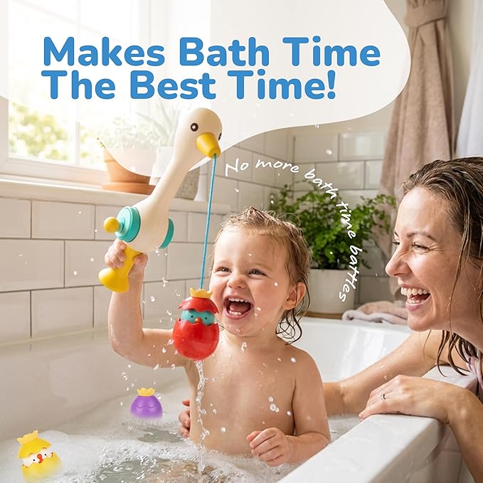 ArtCreativity Magnetic Fishing Toy - Baby Bath Game Fishing Rod with Strong Magnets Catch Floating Plastic Eggs - Waterplay Toys Set for Toddlers Boost Eye-Hand Coordination & Sensory Development
