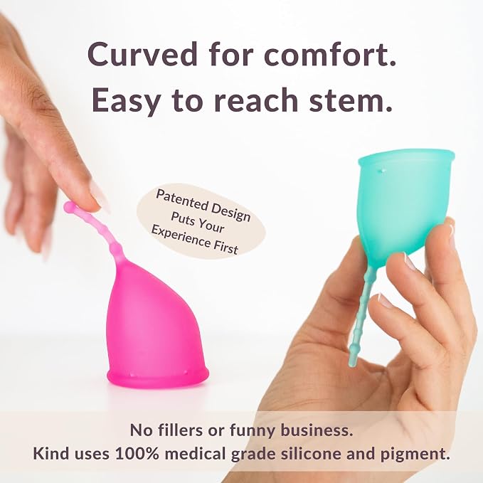 Anatomical Curved Menstrual Cup | Soft Medical Silicone | Easy to Reach/Use