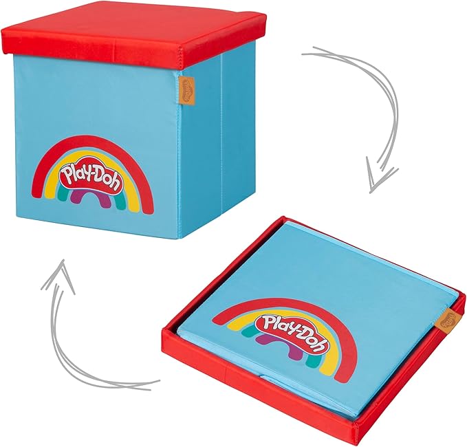 roba Play-Doh Creative Craft Table for Kids - All-in-One Art Station with Storage, Play-Doh Sets, Wooden Tools & 3D Silicone Mat, Ages 3+